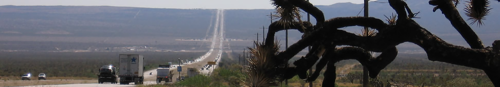 Highway toward Eastern Kern County