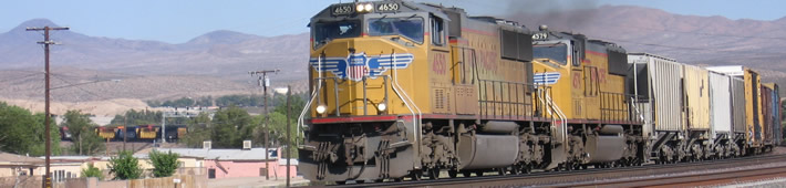 Freight rail in the Mojave